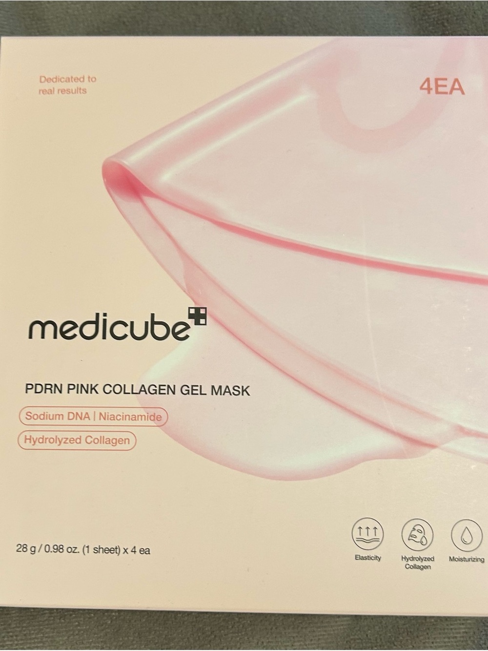 Medicube PDRN Pink Collagen Gel Mask – Hydrating Pink Sheet Mask (4 EA)